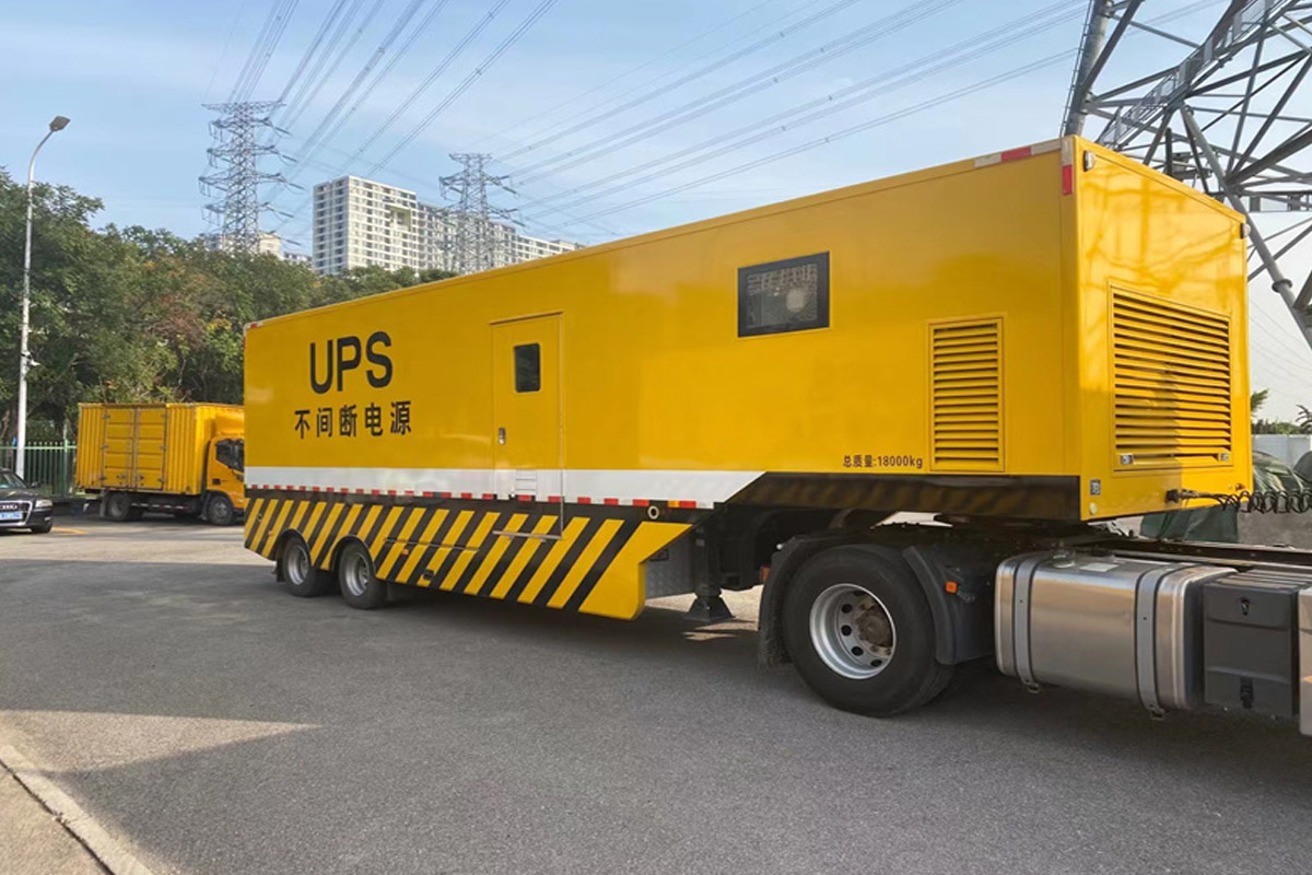 岳阳发电机租赁施工现场